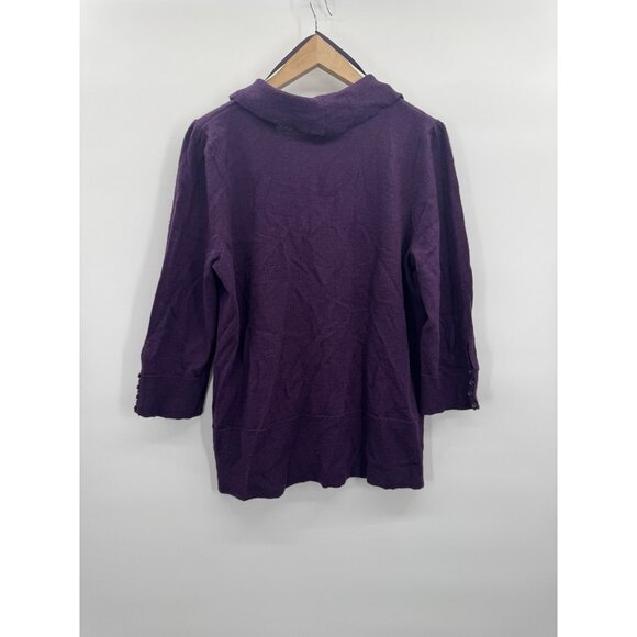 Vintage Susan Bristol Womens XLarge Sweater Cowl Neck Merino Wool Warm Layers - Picture 2 of 7